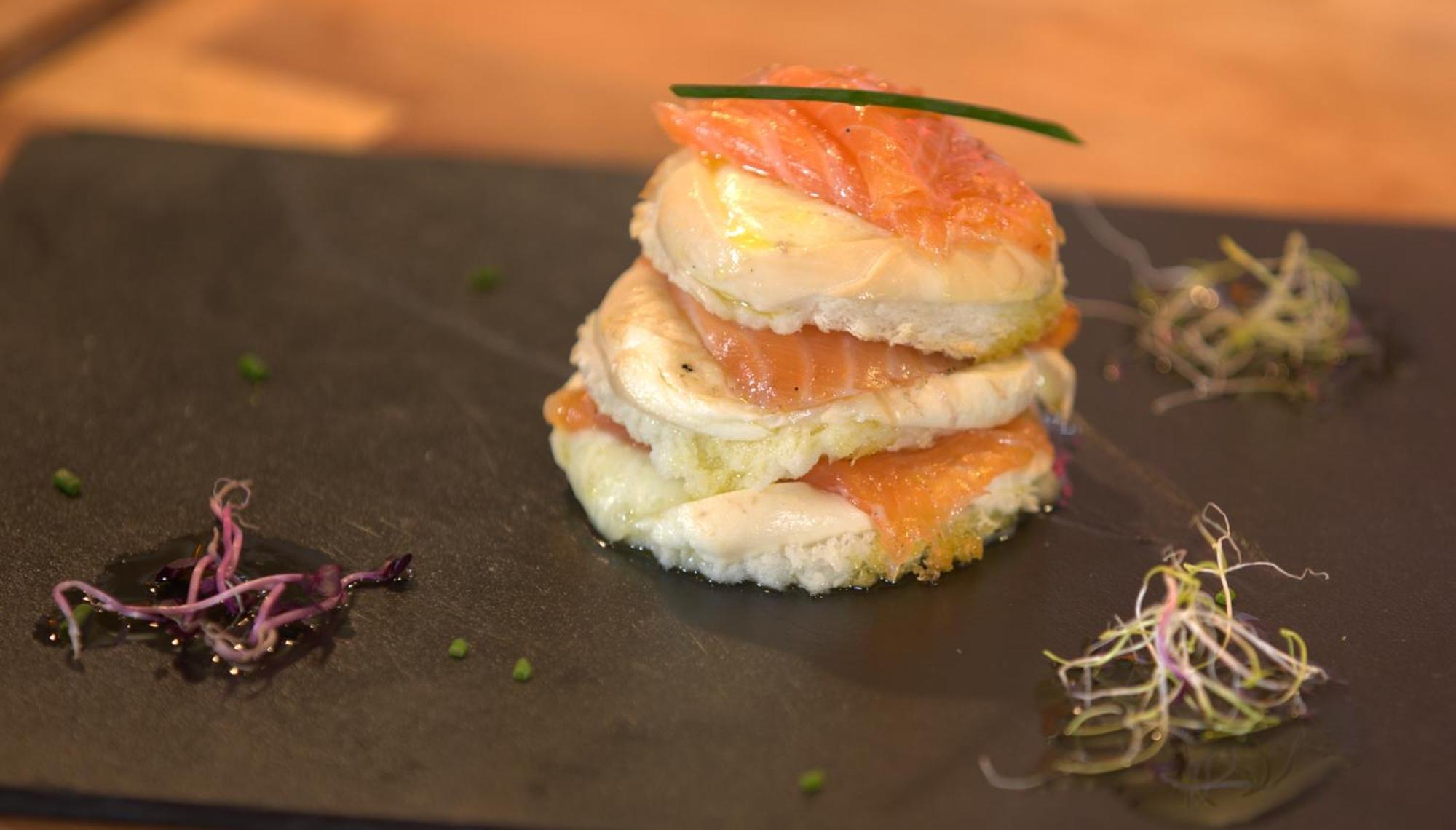 Miramare The Palace Resort Sanremo Exterior photo A salmon and potato cake