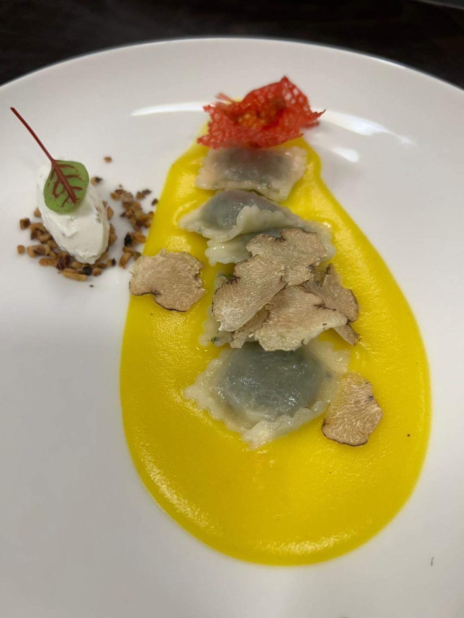 Miramare The Palace Resort Sanremo Exterior photo A plate of ravioli with white truffle